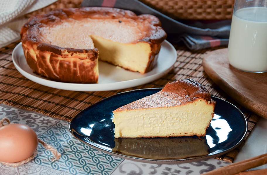Tarta cremosa de queso de la Tía Cristina.